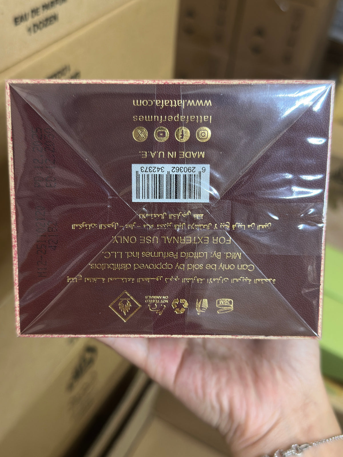 Lattafa Khamrah Dukhan Eau de Parfum100ml - Ámbar Especiado para Hombre