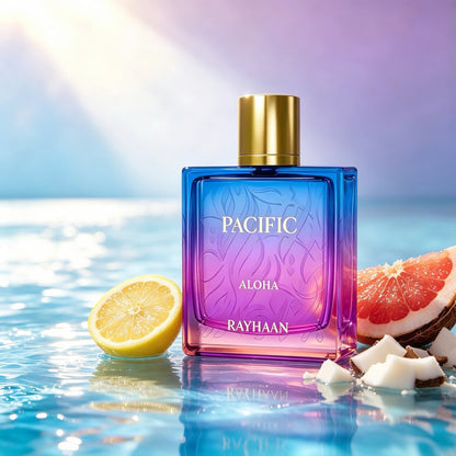 Rayhaan Pacific Aloha Eau de Parfum 100ml - Aromática Frutal Unisex