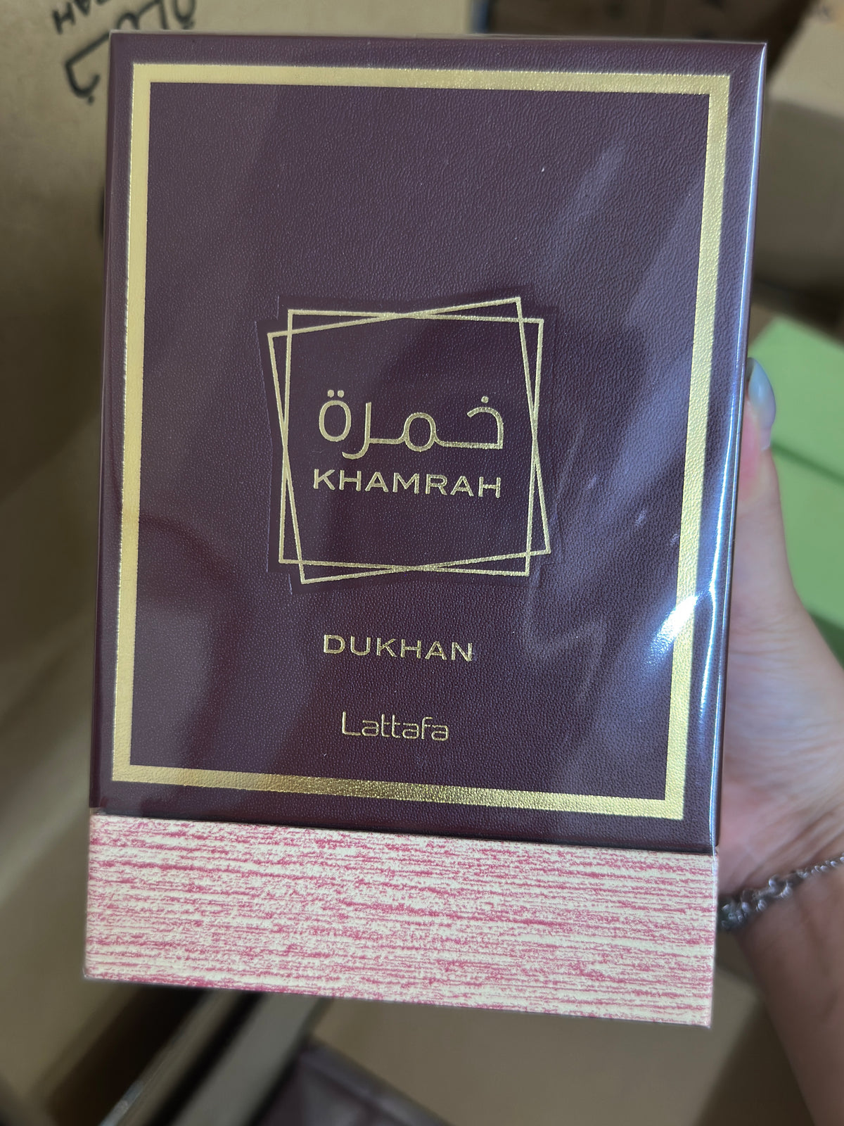Lattafa Khamrah Dukhan Eau de Parfum100ml - Ámbar Especiado para Hombre