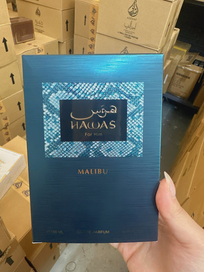 Rasasi Hawas Malibu For Him Eau de Parfum 100ml -  Fresca Acuática Cítrica para Hombre
