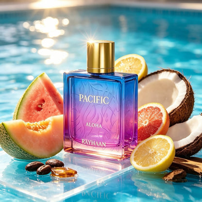 Rayhaan Pacific Aloha Eau de Parfum 100ml - Aromática Frutal Unisex