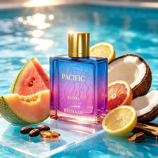 Rayhaan Pacific Aloha Eau de Parfum 100ml - Aromática Frutal Unisex