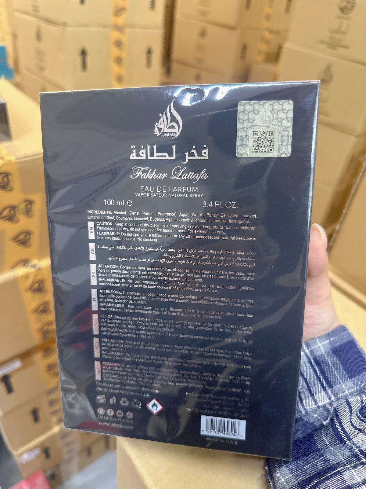 Lattafa Fakhar Black Eau de Parfum 100ml - Oriental para Hombre