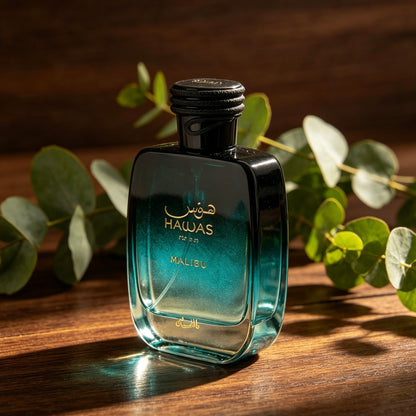 Rasasi Hawas Malibu For Him Eau de Parfum 100ml -  Fresca Acuática Cítrica para Hombre