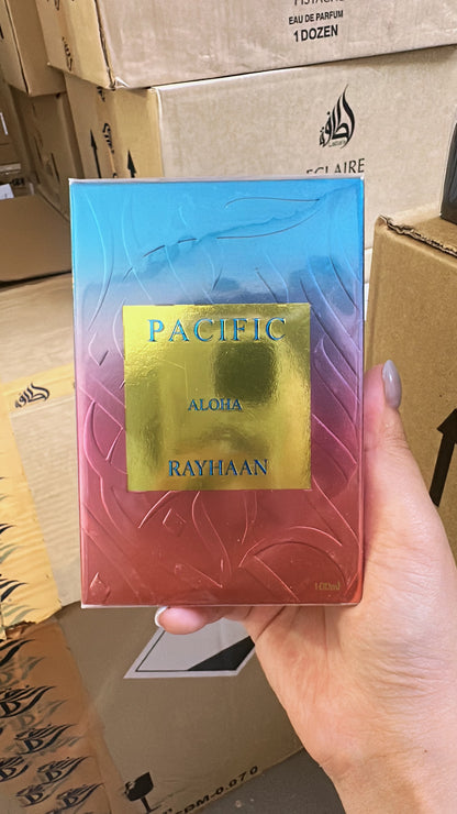 Rayhaan Pacific Aloha Eau de Parfum 100ml - Aromática Frutal Unisex