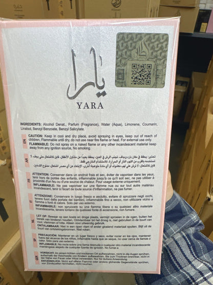 Lattafa Yara Rosa Eau de Parfum 100ml - Oriental Vainilla para Mujer