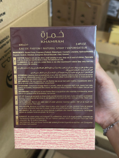 Lattafa Khamrah Dukhan Eau de Parfum100ml - Ámbar Especiado para Hombre