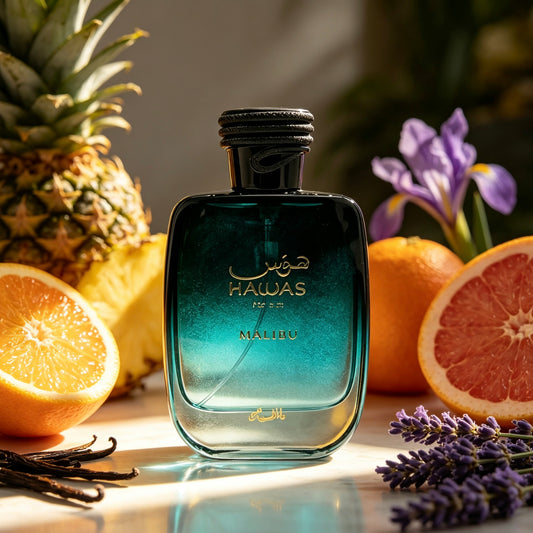 Rasasi Hawas Malibu For Him Eau de Parfum 100ml -  Fresca Acuática Cítrica para Hombre