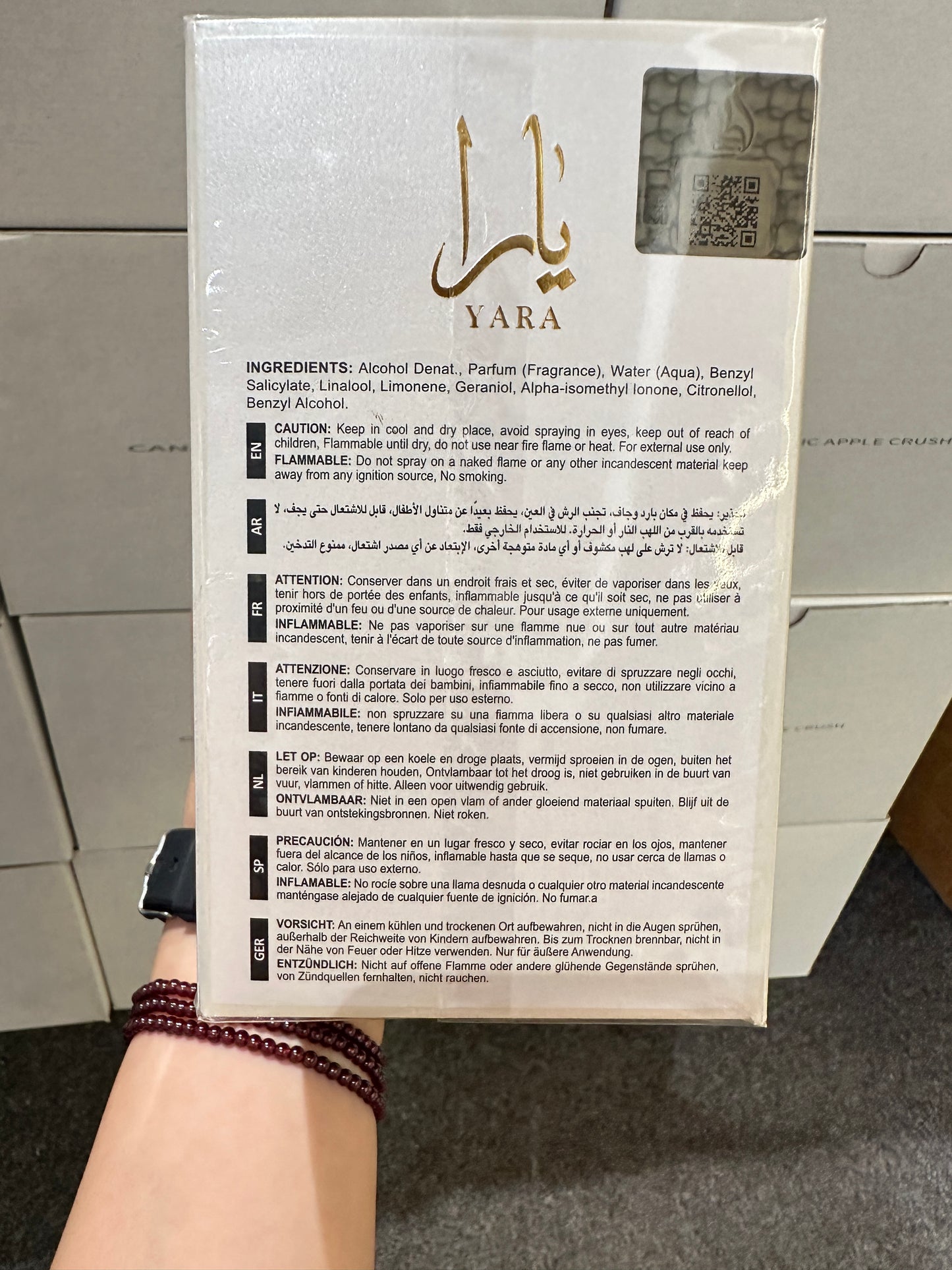 Lattafa Yara Moi Eau de Parfum 100ml - Ámbar Gourmand Oriental para Mujer