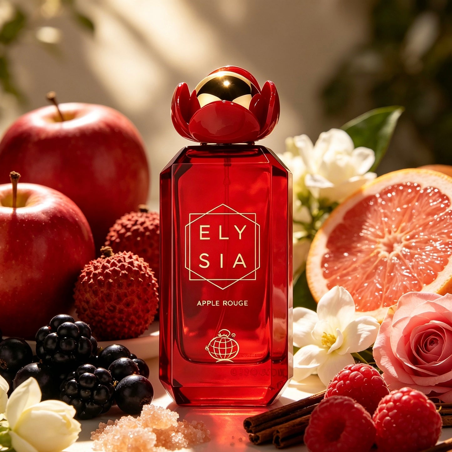 Fragrance World Elysia Apple Rouge Eau de Parfum 100ml - Floral Frutal Gourmand para Mujer