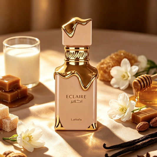 Lattafa Eclaire Eau de Parfum 100ml - Fragancia Floral Gourmand Frutal para Mujer