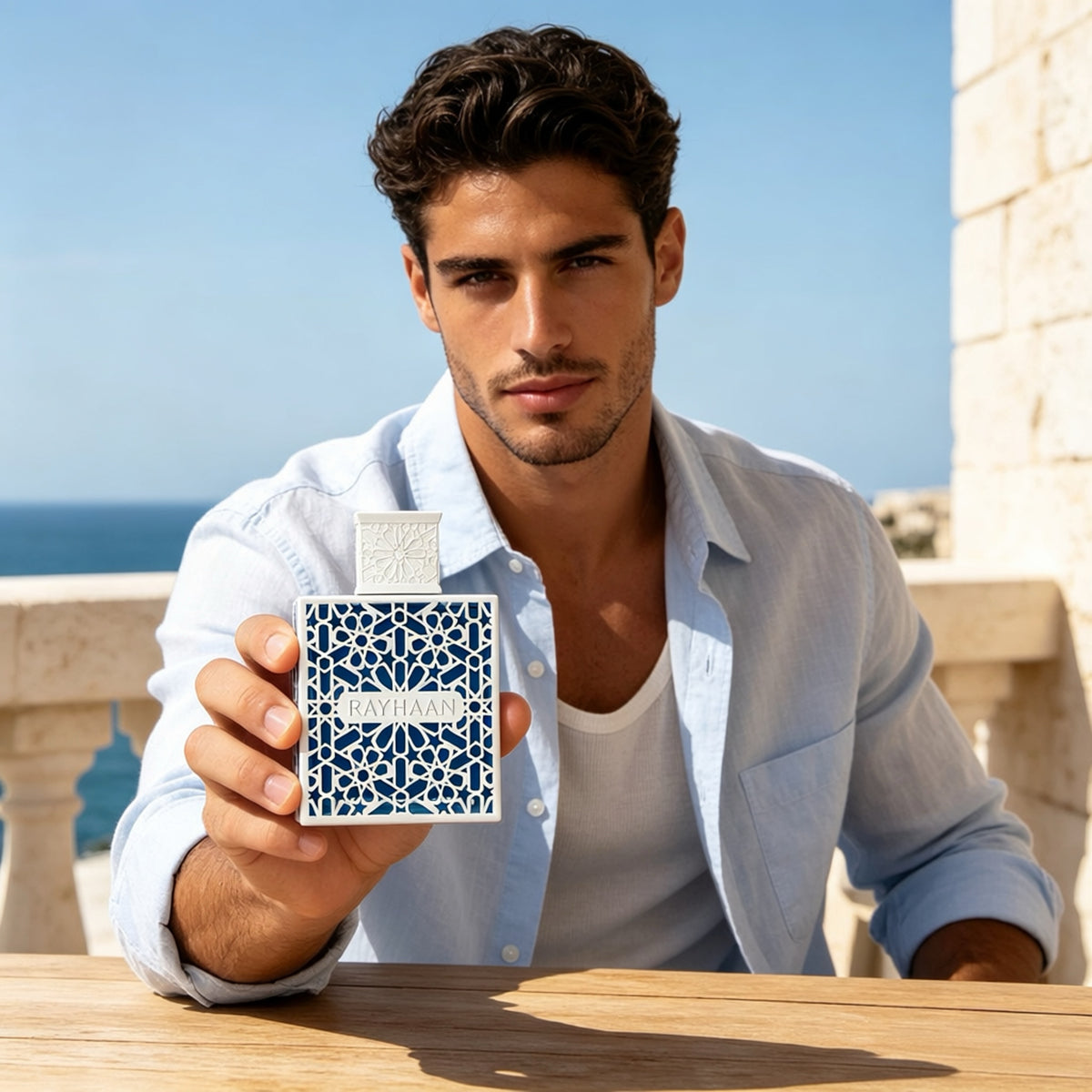 Rayhaan Azul Eau de Parfum 100ml - Aromática Acuática para Hombre