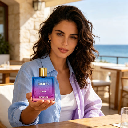 Rayhaan Pacific Aloha Eau de Parfum 100ml - Aromática Frutal Unisex