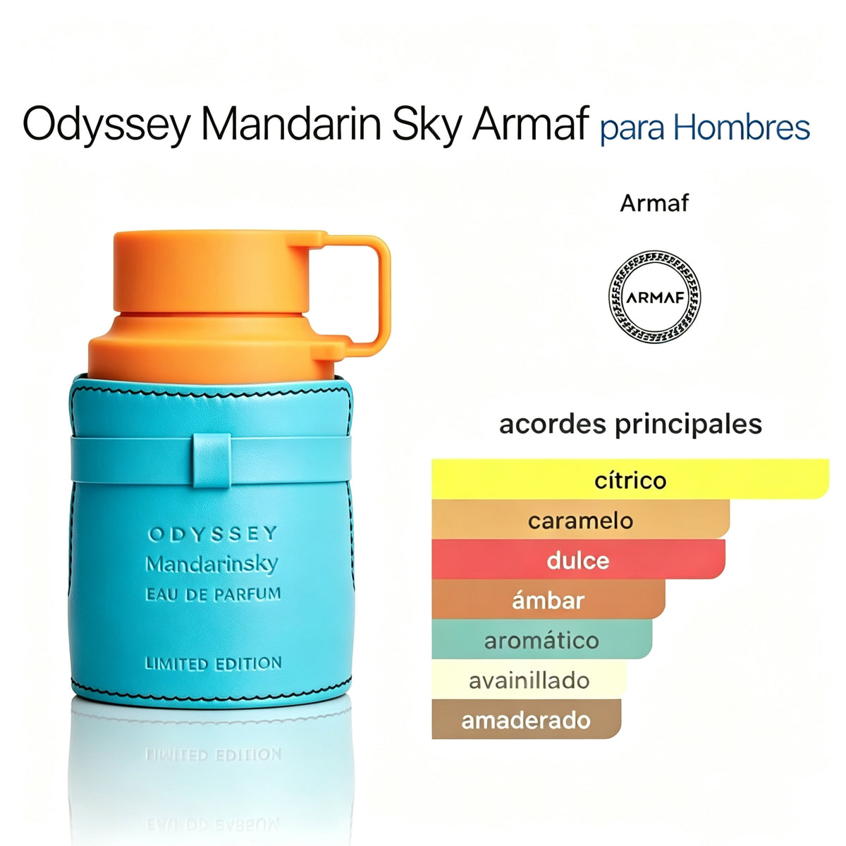 Armaf Odyssey Mandarin Sky Eau de Parfum 100ml - Cítrica especiada gourmet para Hombre