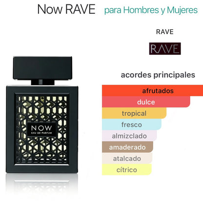 Rave NOW Eau de Parfum 100ml -  Floral Amaderada Cálida Unisex