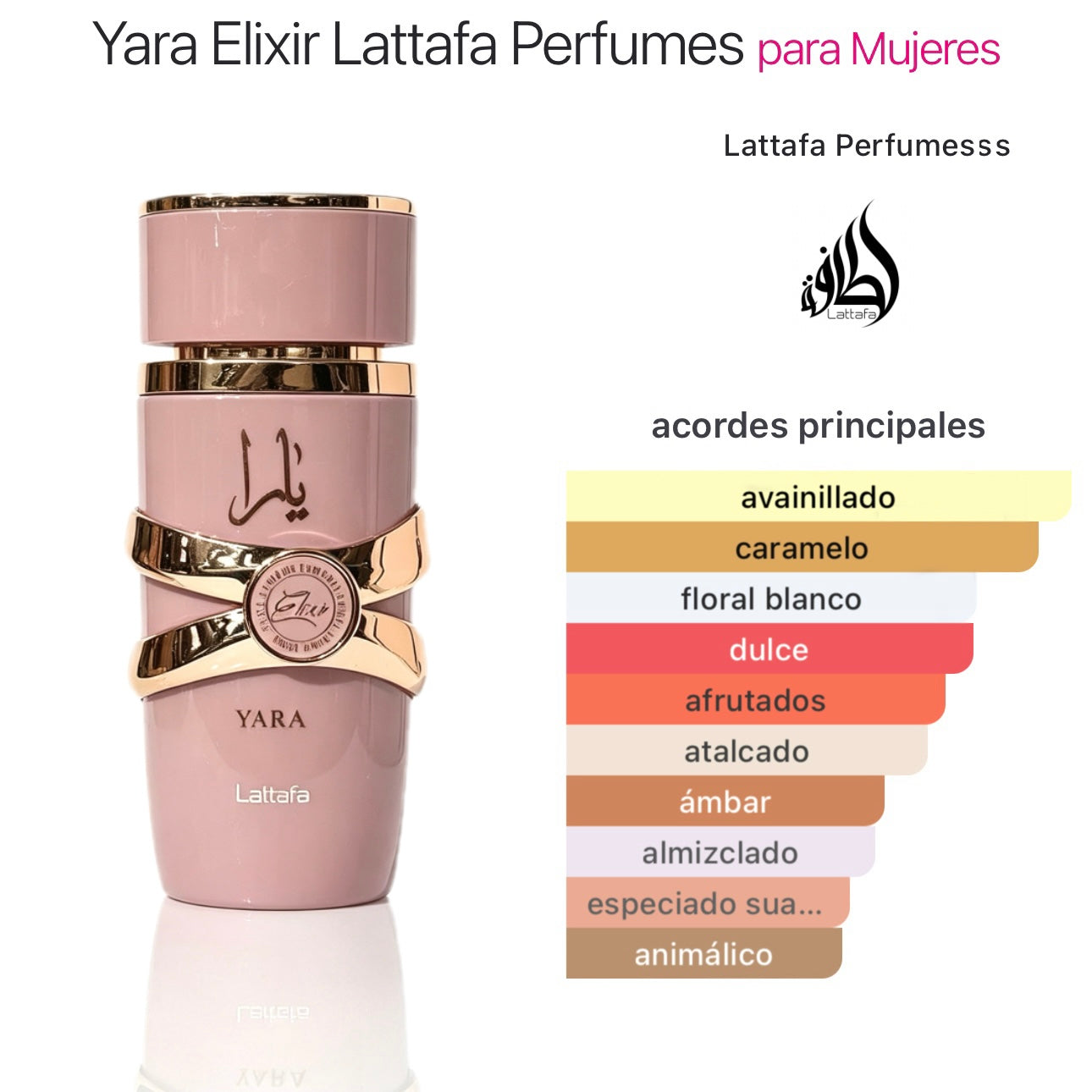 Lattafa Yara Elixir Eau de Parfum 100ml - Oriental Vainilla para Mujer