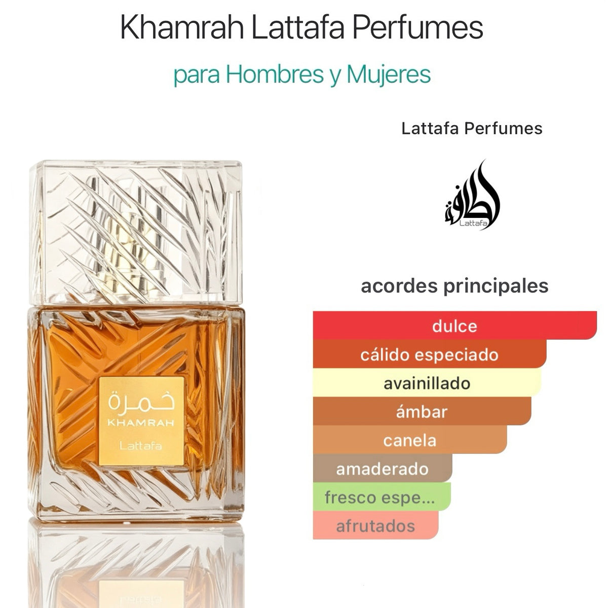 Lattafa Khamrah Eau de Parfum100ml  - Oriental Especiada Unisex
