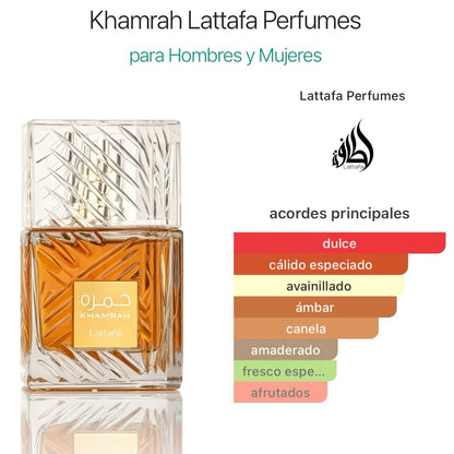 Lattafa Khamrah Eau de Parfum100ml  - Oriental Especiada Unisex