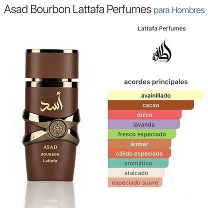 Lattafa Asad Bourbon Eau de Parfum 100ml - Oriental Especiada para Hombre