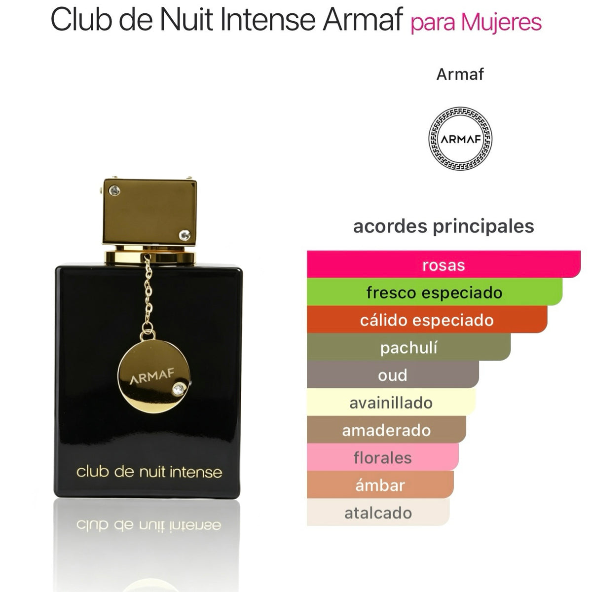 Armaf Club de Nuit Intense Woman Eau de Parfum 105ml -  Floral Frutal Amaderada para Mujer