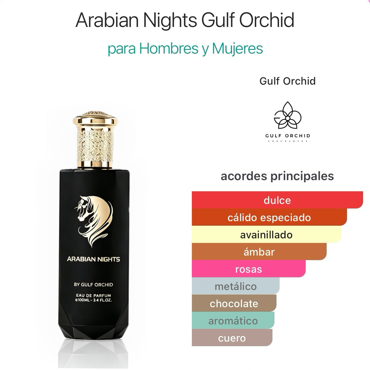 Gulf Orchid Arabian Nights Eau De Parfum 100 ml - Oriental Floral Unisex