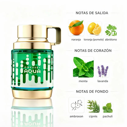 Armaf Odyssey Aqua Edition Eau De Parfum 100ml - Amaderada Aromática para Hombre