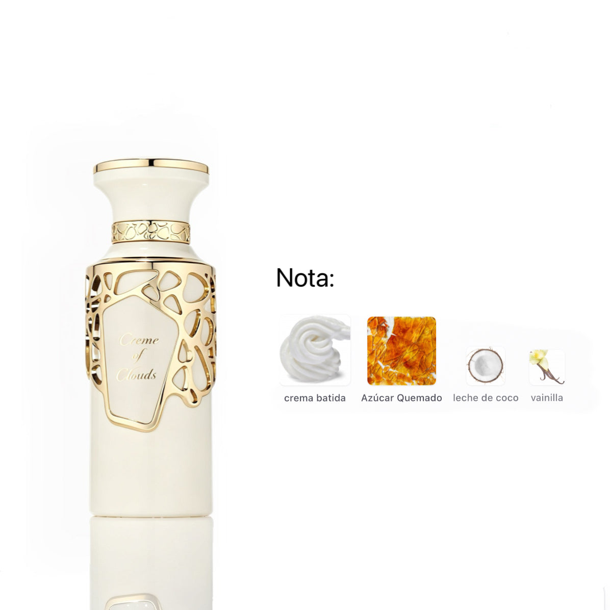 Fragrance World Creme of Clouds Eau de Parfum 100ml -  Oriental Vanilla Gourmand para Mujer