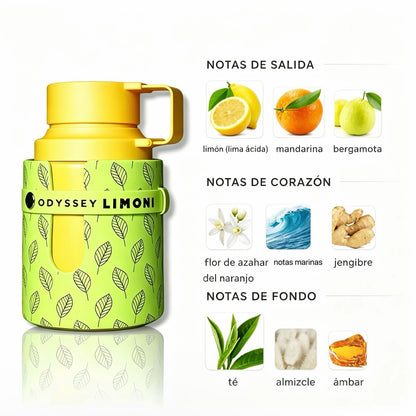Armaf Odyssey Limoni Fresh Eau de Parfum 100ml - Cítrica Fresca Acuática Unisex