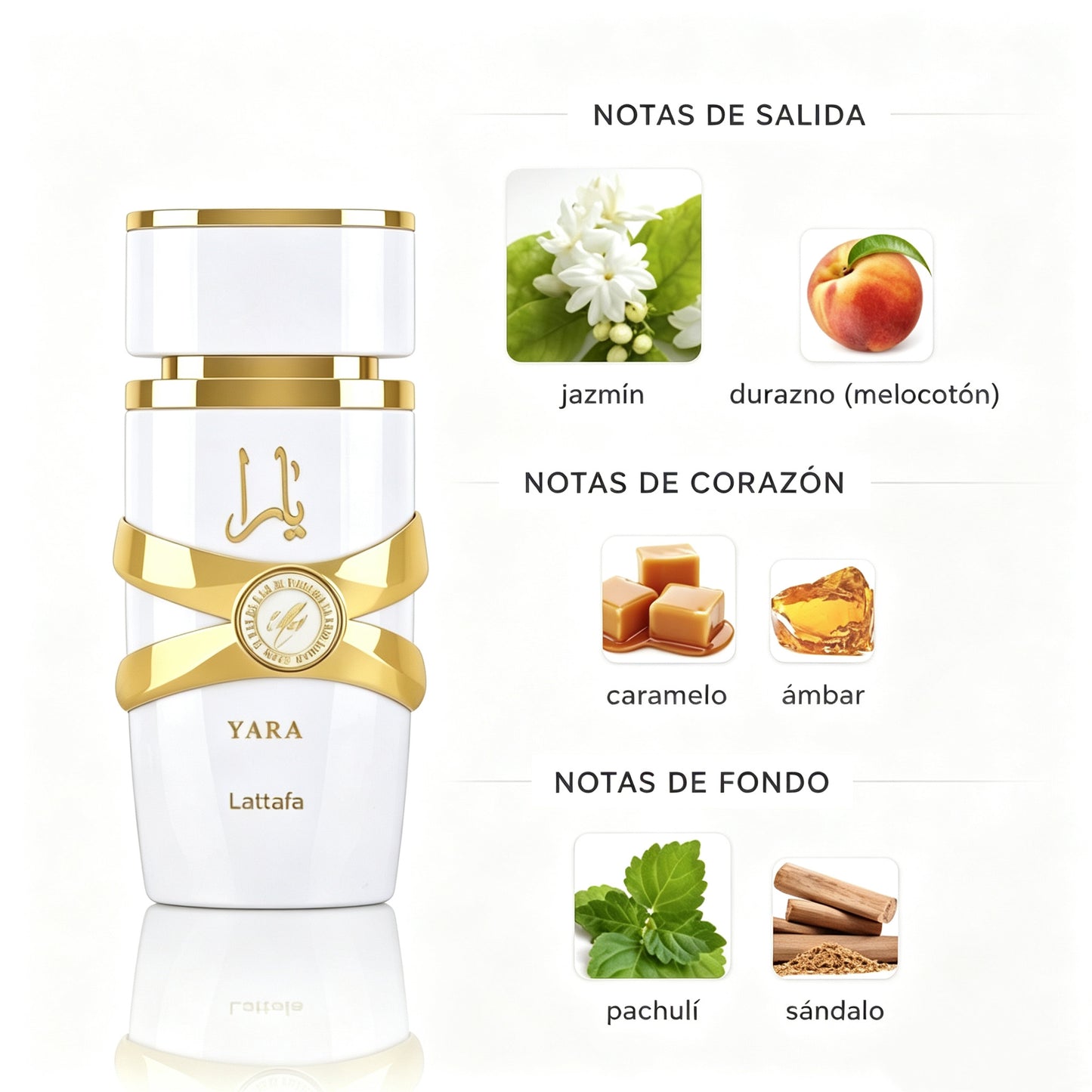 Lattafa Yara Moi Eau de Parfum 100ml - Ámbar Gourmand Oriental para Mujer
