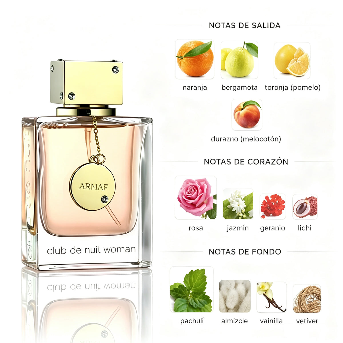 Armaf Club de Nuit Woman Eau de Parfum 105ml  -  Floral Frutal  para Mujer