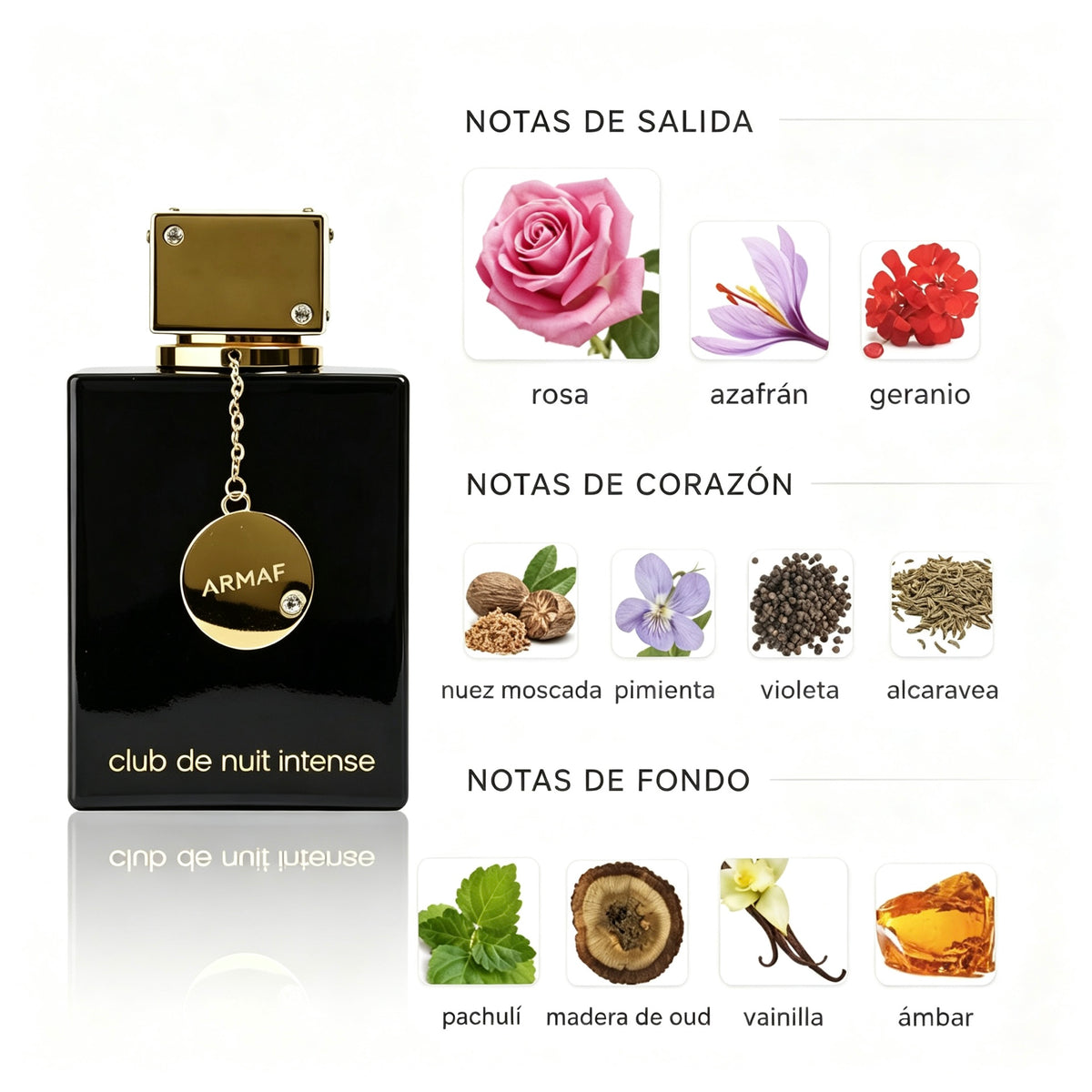 Armaf Club de Nuit Intense Woman Eau de Parfum 105ml -  Floral Frutal Amaderada para Mujer